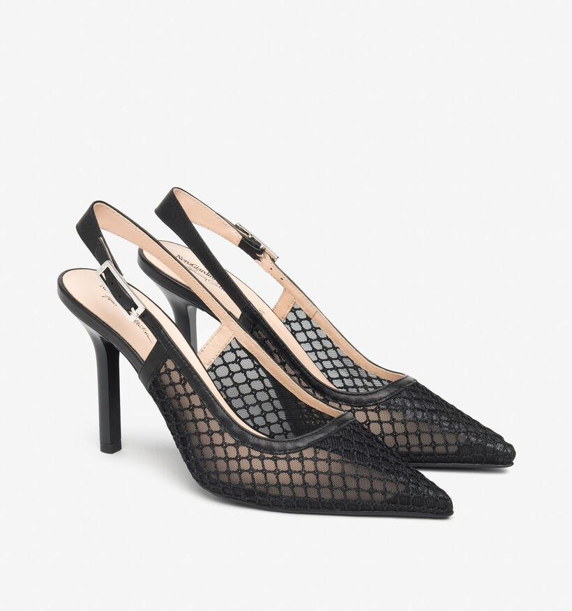 NeroGiardini Zwarte Pumps met open hiel voor dames (369102)