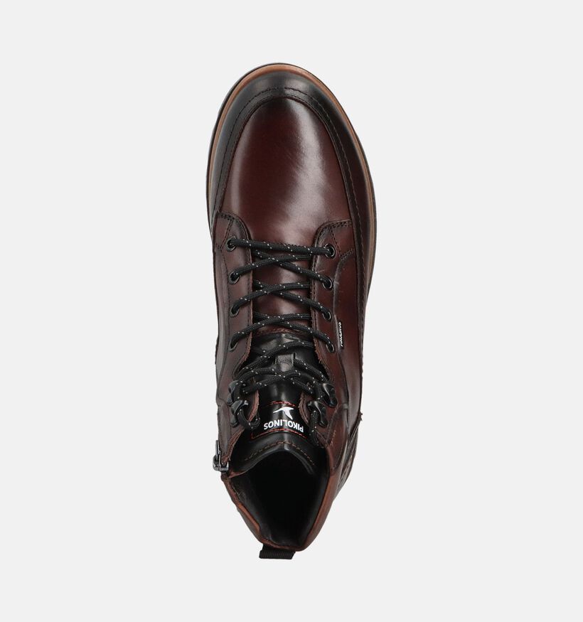 Pikolinos Vigo Boots &agrave; lacets en Brun fonc&eacute; pour hommes (379260) - pour semelles orthop&eacute;diques