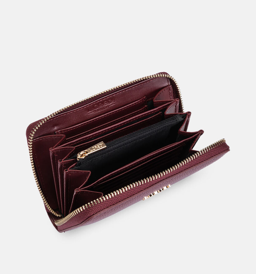 L.Credi Perla Bordeaux Portemonnee met Rits voor dames (379584)