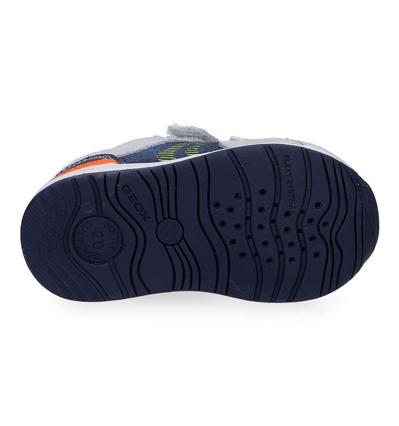 Geox Rishon Grijze Sneakers voor jongens (311028) - geschikt voor steunzolen