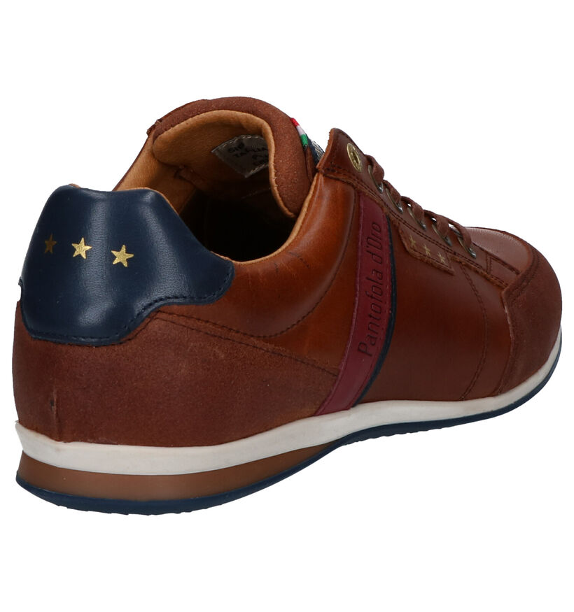 Pantofola d'Oro Roma Chaussures à lacets en Cognac pour hommes (322042) - pour semelles orthopédiques