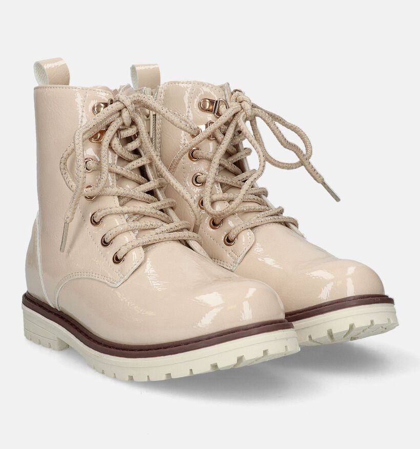 Milo & Mila Beige Bottines voor meisjes (329512)