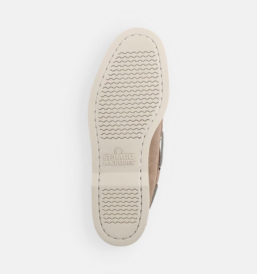 Sebago Dockside Portland Flesh Out Chaussures bateau en Taupe pour hommes (370265)