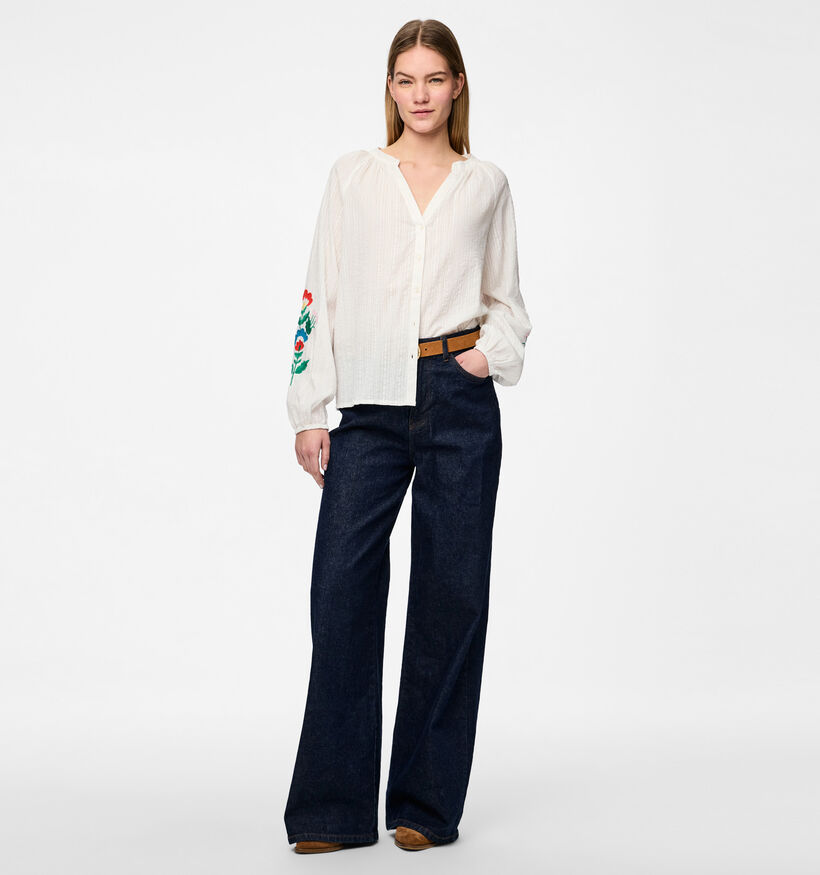 Pieces Sikka Blouse en Écru pour femmes (352457)