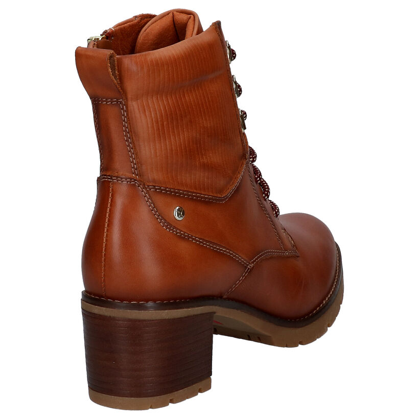 Pikolinos Bottines à lacets en Cognac en cuir (298131)