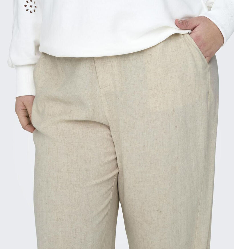 ONLY Carmakoma Agnes Pantalon large en Beige pour femmes (342925)