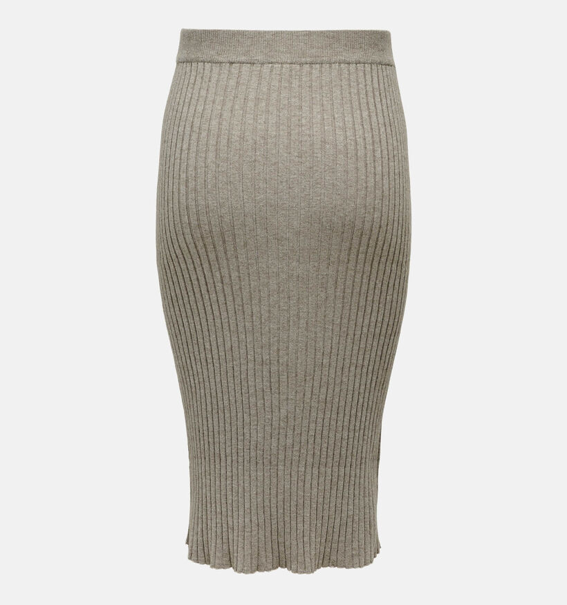 ONLY Carmakoma Fia Beige Gebreide rok voor dames (348435)