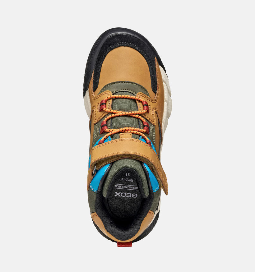 Geox Flexyper Chaussures hautes en Marron pour garçons (361954) - pour semelles orthopédiques