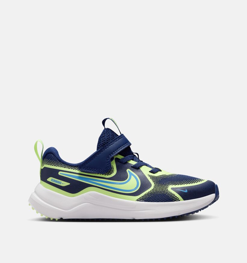 Nike Mystic Fly Blauwe/Gele Sportschoenen voor jongens, meisjes (359883)