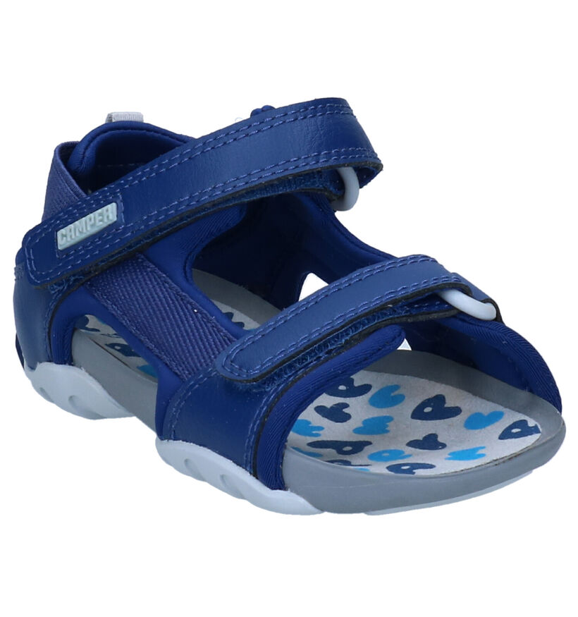 Camper Sandales en Bleu foncé en textile (288738)