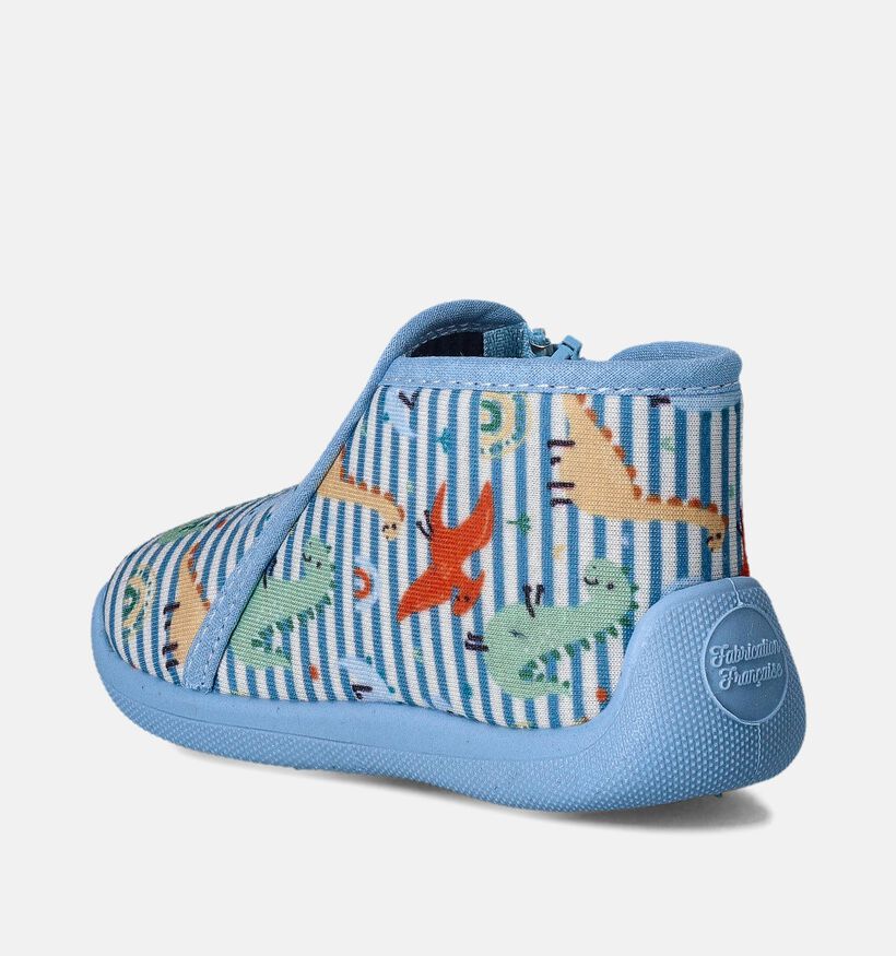 Milo et Mila Pantoufles en Bleu Clair pour filles, garçons (358490) - pour semelles orthopédiques