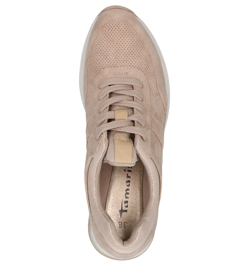 Tamaris Beige Sneakers in daim (269801)