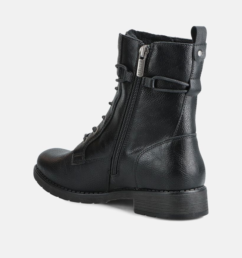 Mustang Zwarte Veterboots voor dames (363697)