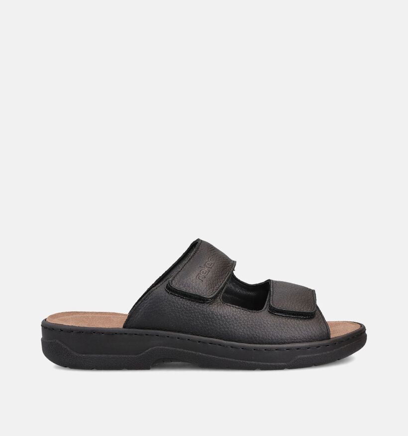 Rieker Zwarte Slippers voor Steunzolen voor heren (370494) - geschikt voor steunzolen