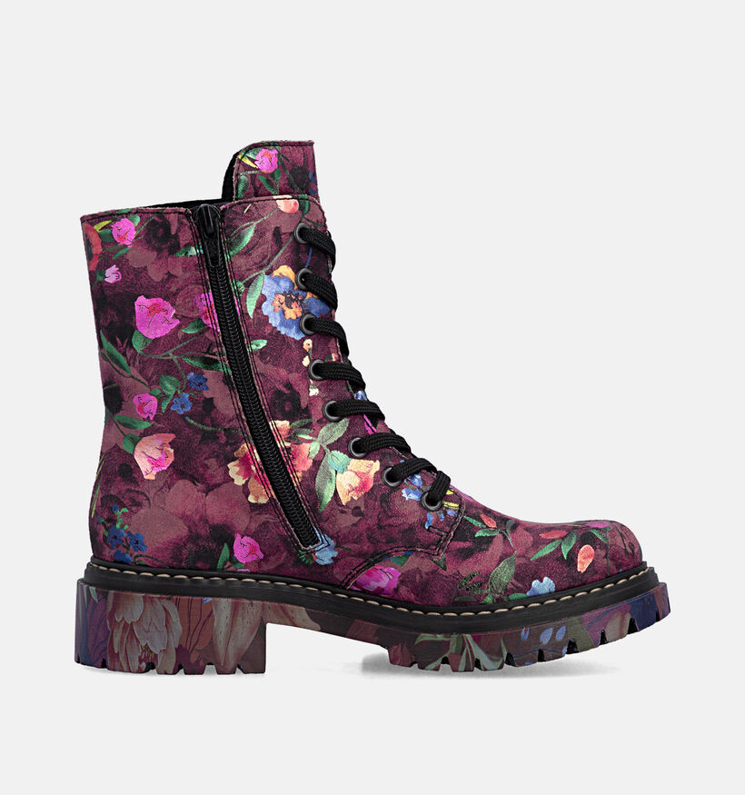 Rieker Antistress Boots &agrave; lacets en Violet/Multi pour femmes (379964)