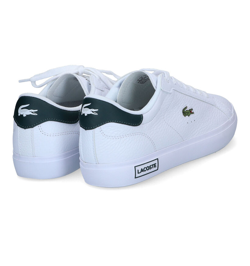 Lacoste Powercourt Witte Sneakers in leer (305636)