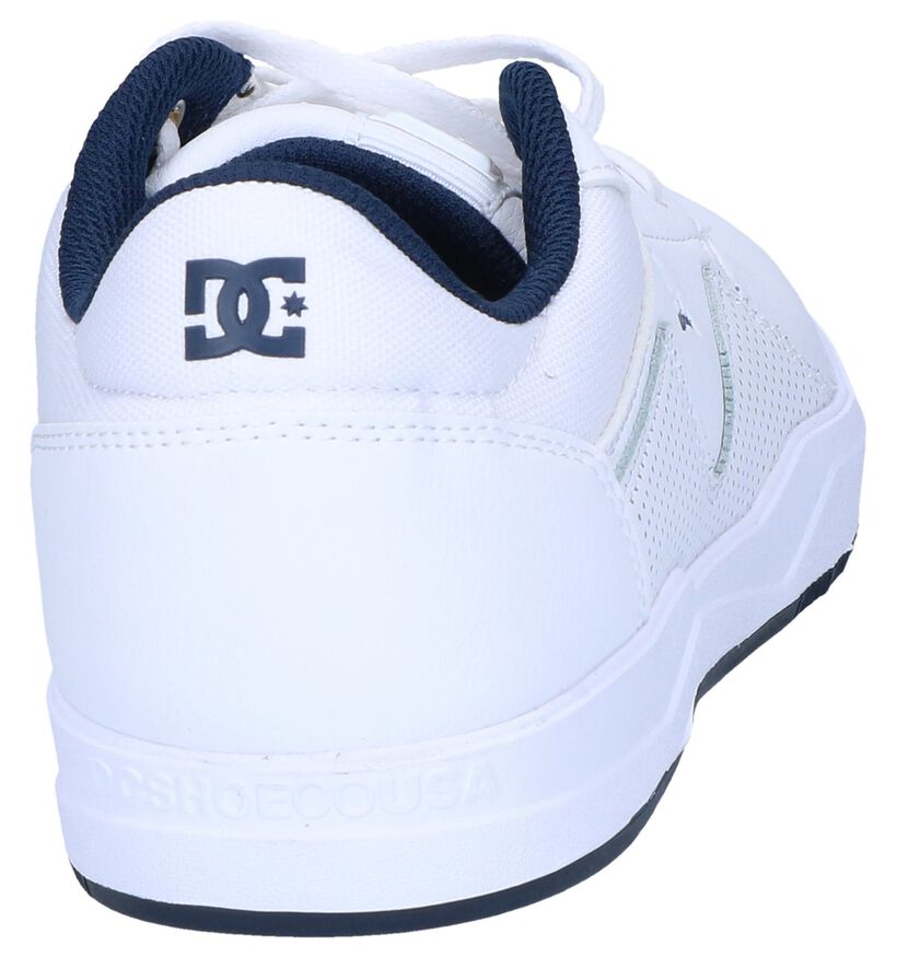 DC Shoes Barksdale Witte Sneakers in kunstleer (250821)
