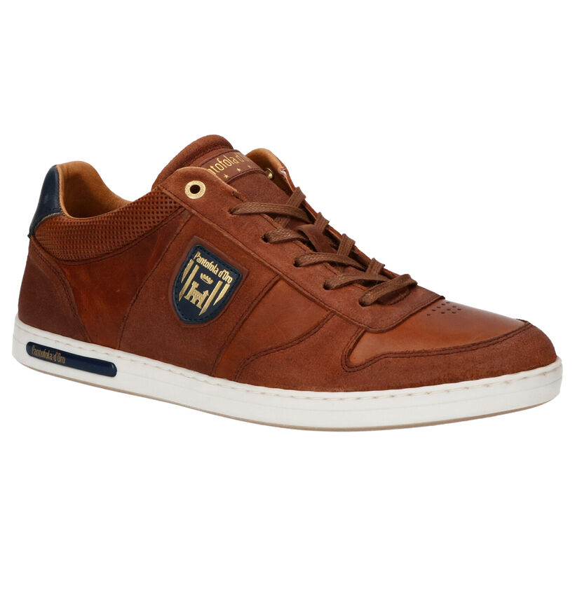 Pantofola d'Oro Milito Cognac Veterschoenen voor heren (305441) - geschikt voor steunzolen