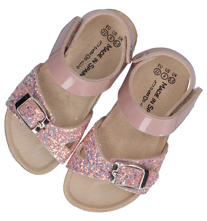 Made in Spain Sandales en Rose clair en simili cuir (287616)