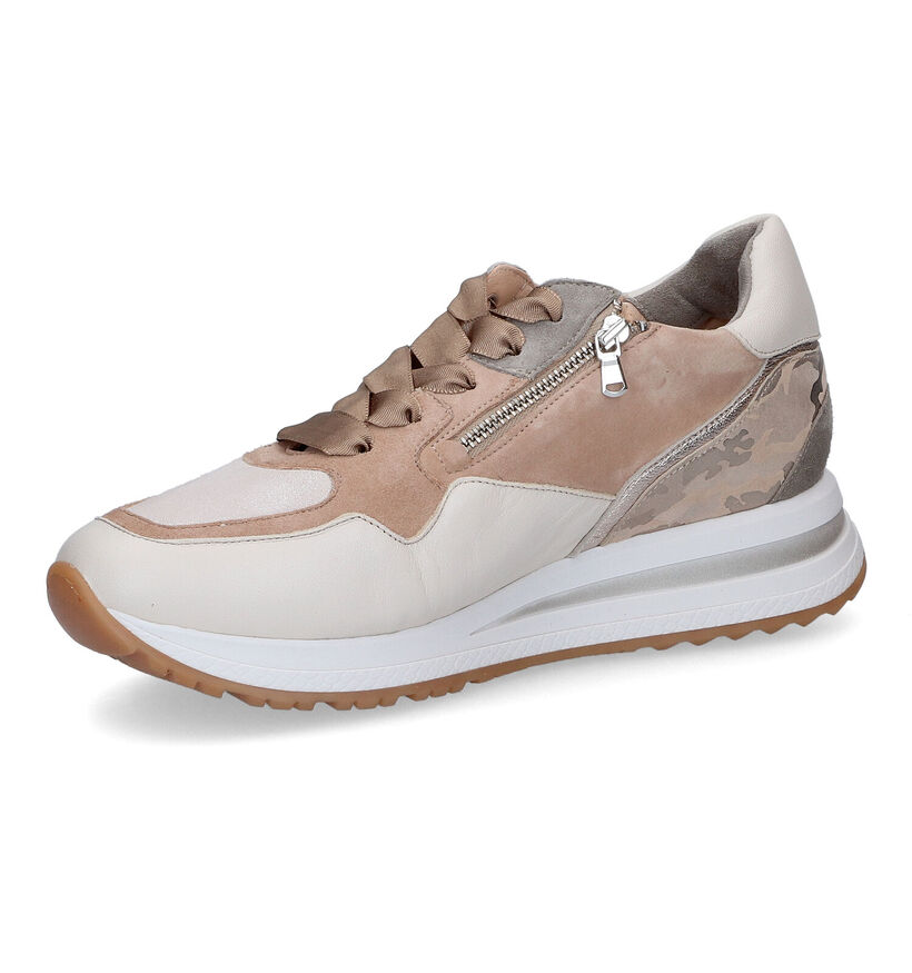 Softwaves Beige Veterschoenen voor dames (308337) - geschikt voor steunzolen