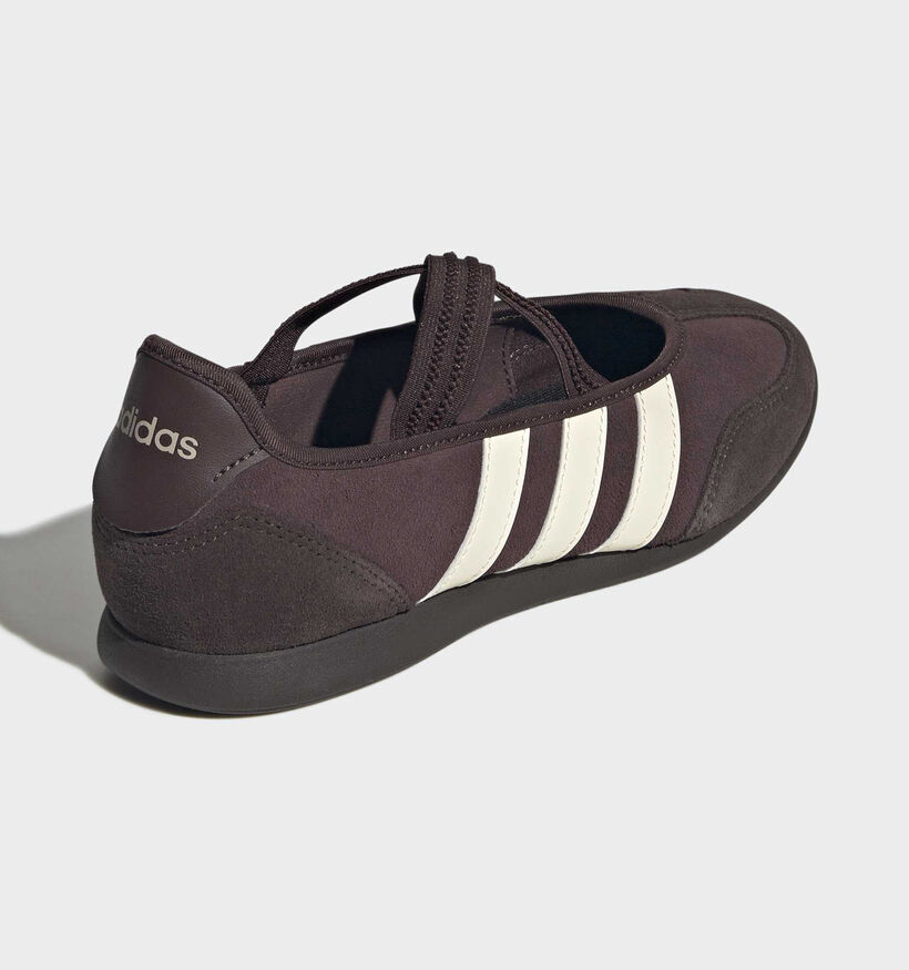 adidas Barreda Mary Jane Donkerbruine Sneakerina's voor dames (375358) - geschikt voor steunzolen