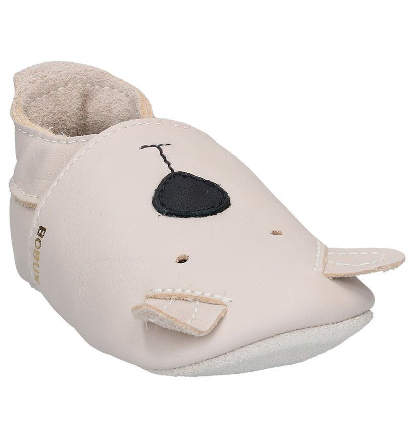 Bobux Milk Cub Chaussons pour bébé en Beige en cuir (280186)