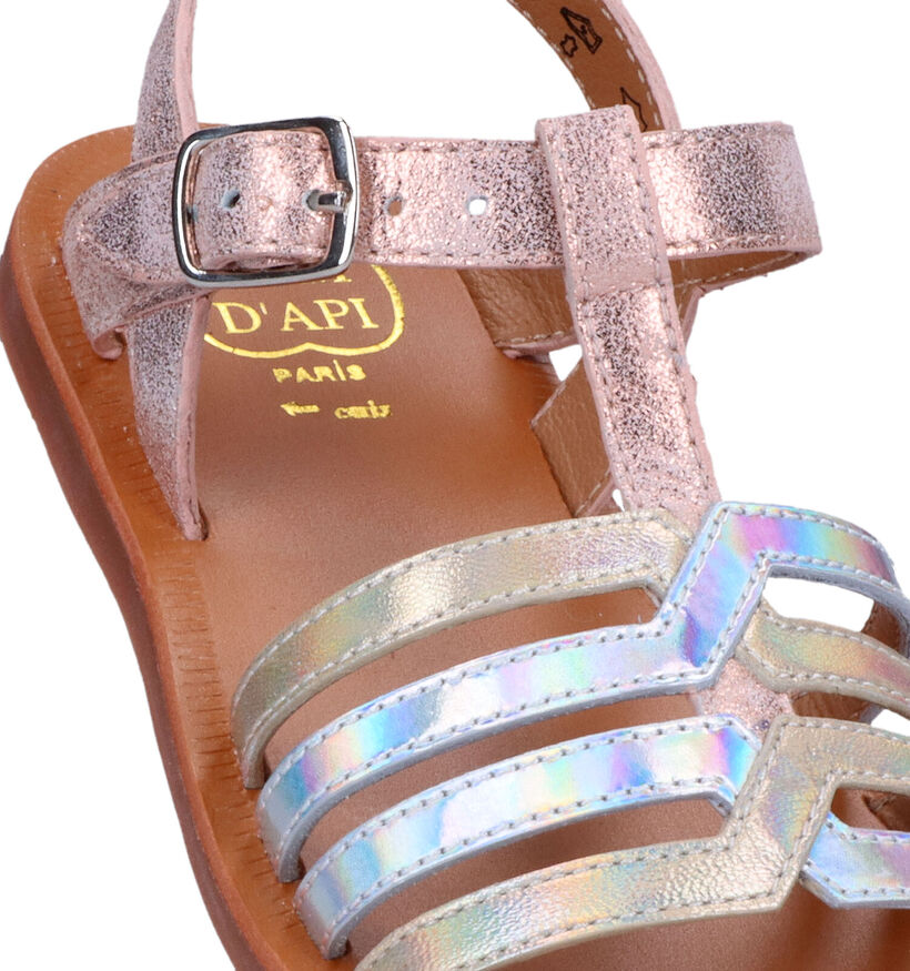 Pom d'Api Plagette New Salome Tek Roze Sandalen voor meisjes (322887)