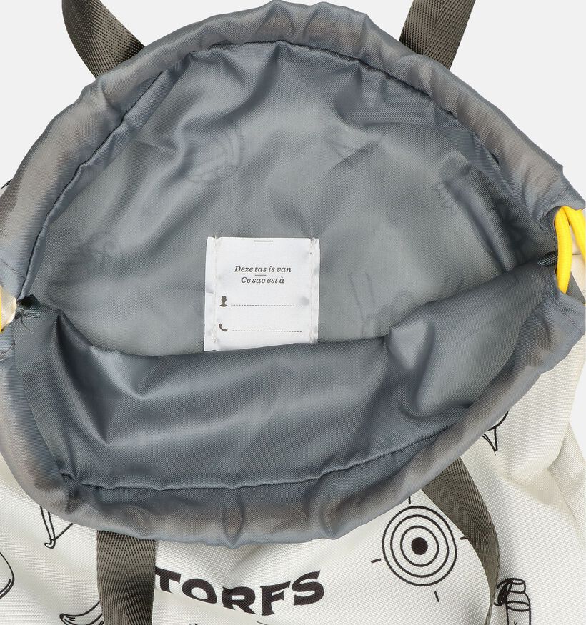 Ecru Torfs Doodles Turnzak met naam/Zwemzak met naam voor jongens, meisjes (368300)