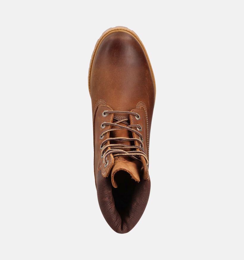 Timberland 6 Inch Premium Boots à lacets en Cognac pour hommes (360561) - pour semelles orthopédiques