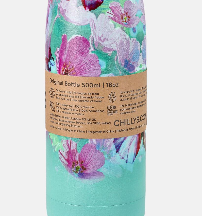 Chilly's Tropical Bottle Turquoise Drinkfles 500ml voor dames (383684)