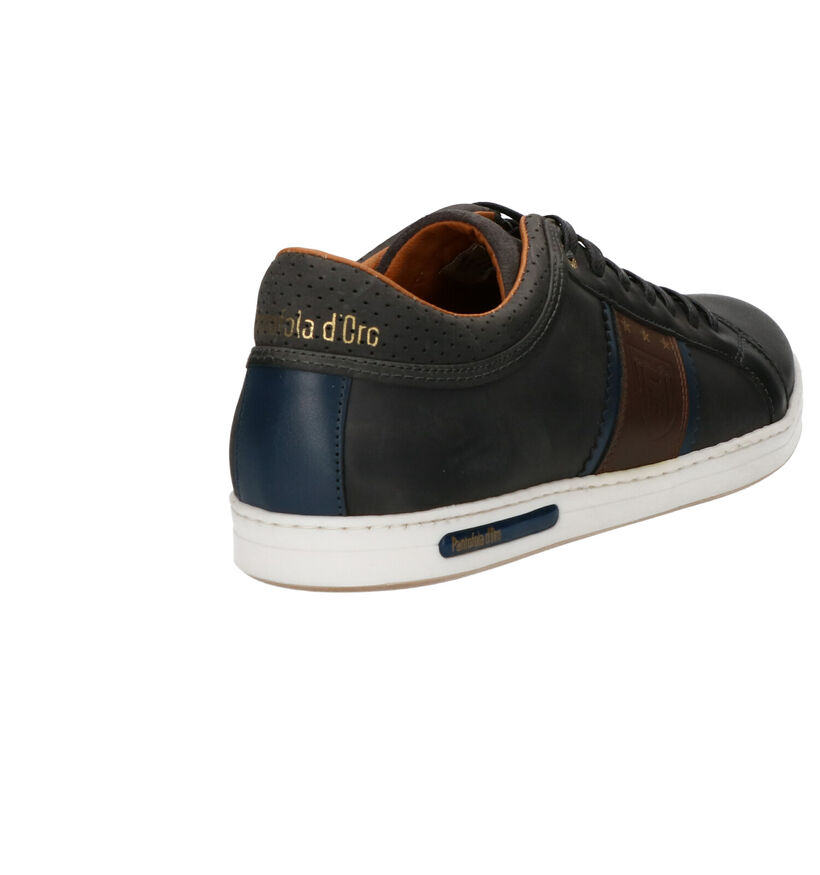 Pantofola d'Oro Marinella Donkerblauwe Veterschoenen in nubuck (257390)