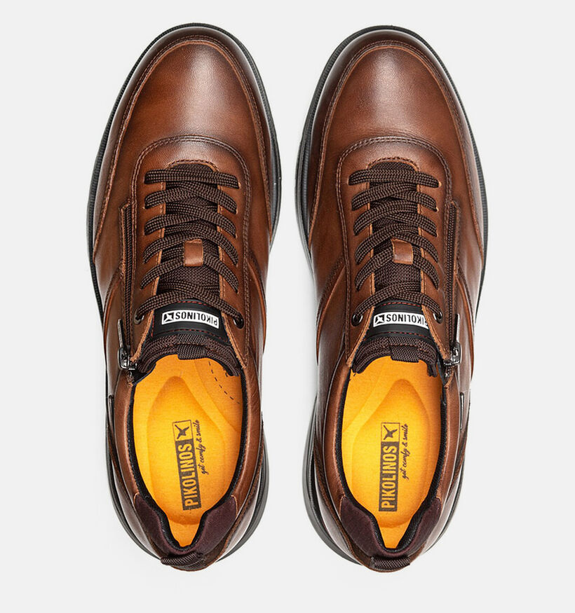 Pikolinos Cordoba Chaussures plates en Cognac pour hommes (379263) - pour semelles orthop&eacute;diques