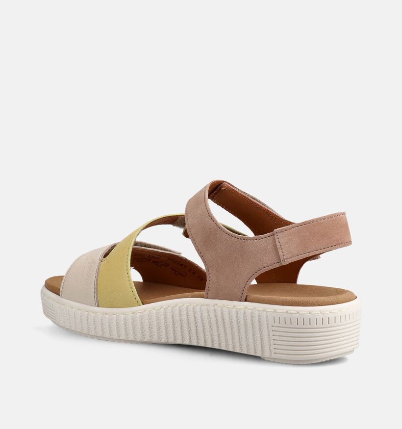 Gabor Beige/Gele Sandalen voor dames (371276) - geschikt voor steunzolen