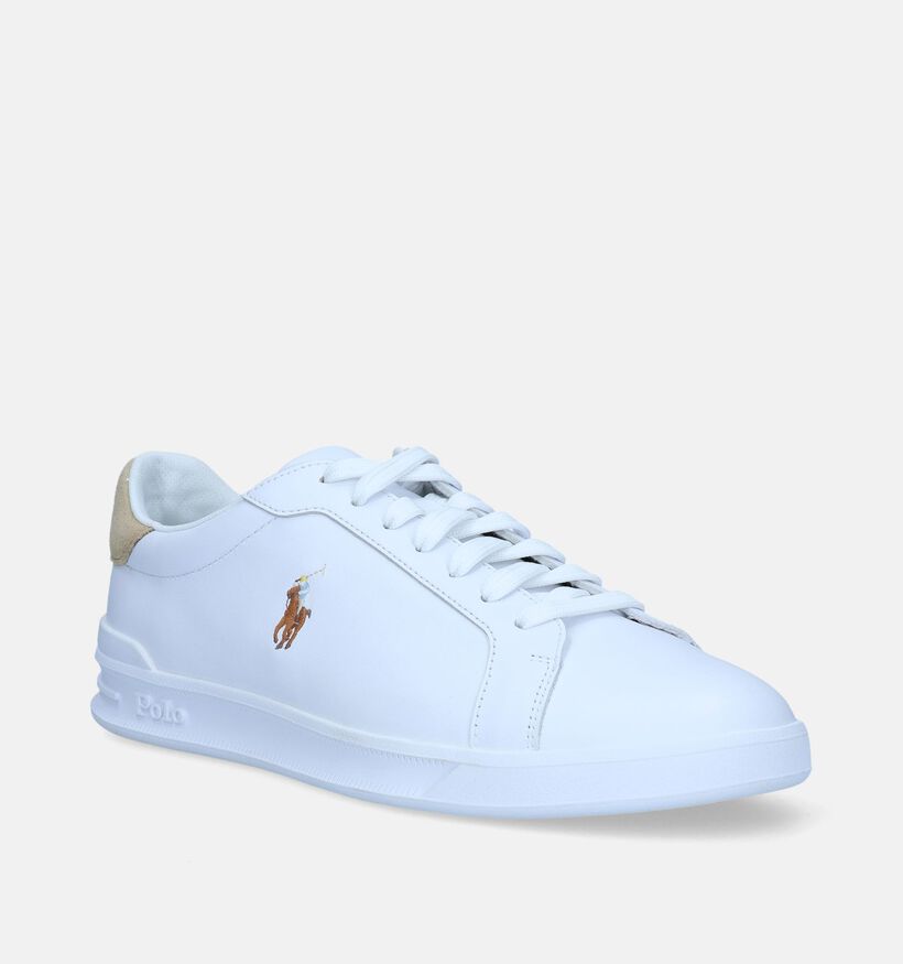 Polo Ralph Lauren HRT Court Chaussures à lacets en Blanc pour hommes (336797)