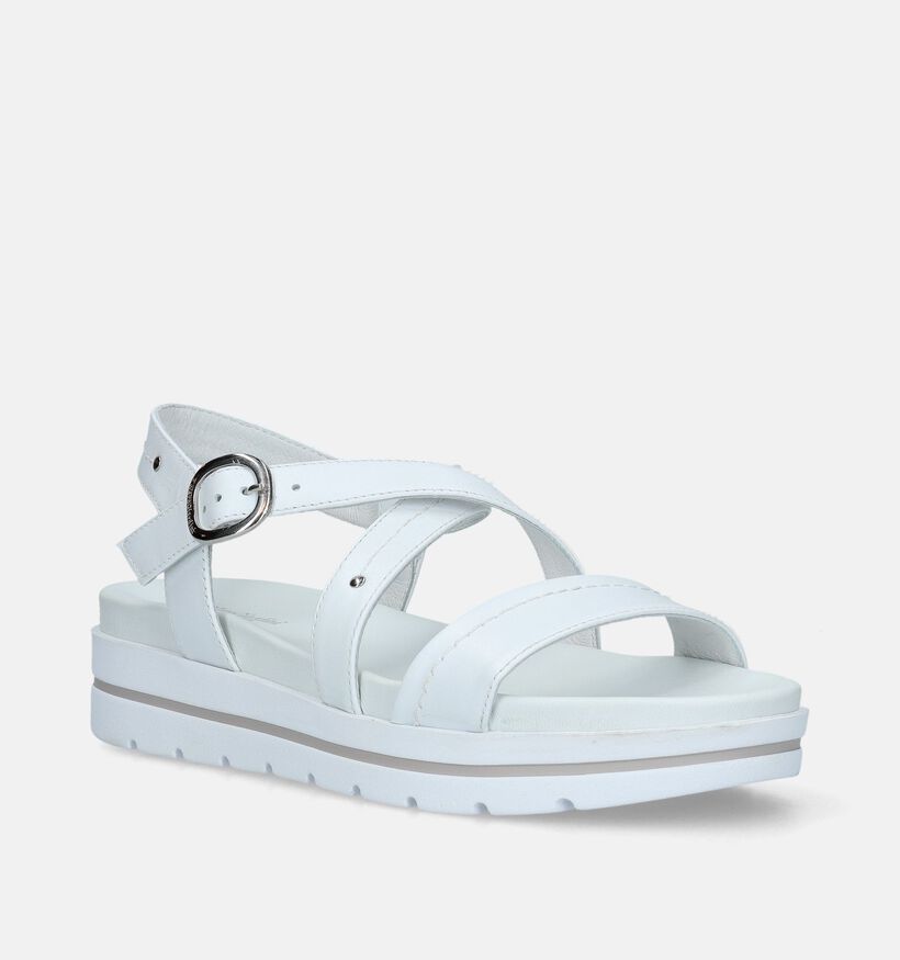 NeroGiardini Witte Sandalen Met Plateauzool voor dames (339459)