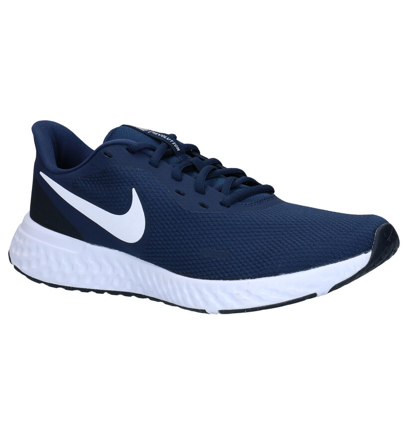 Nike Revolution 5 Blauwe Sneakers in stof (290990)