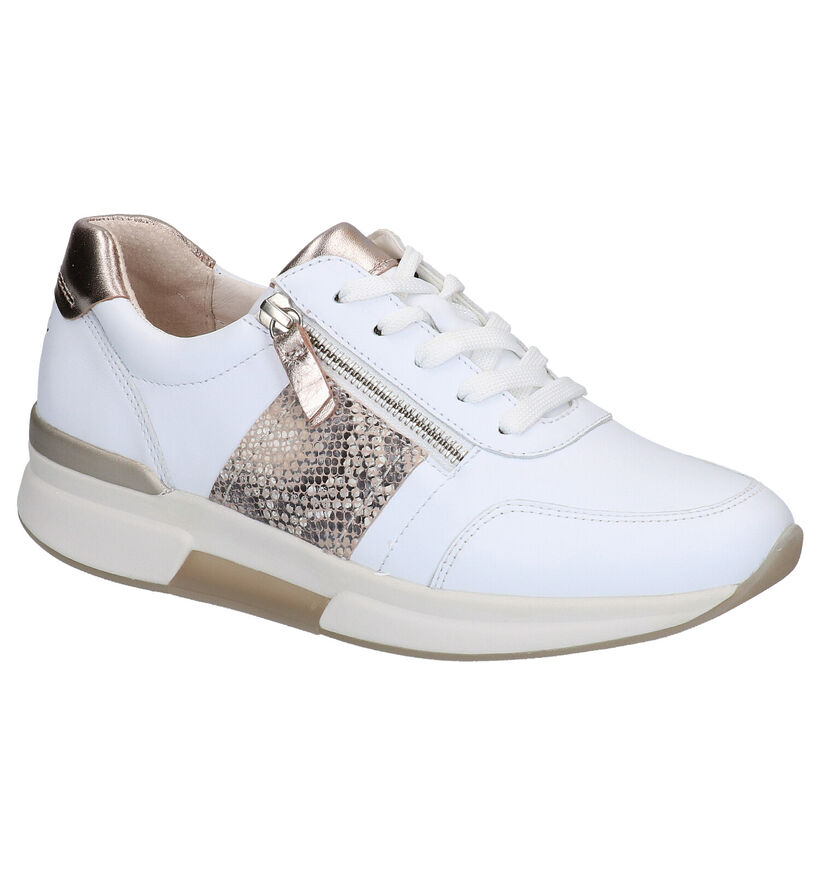 Gabor Rollingsoft Witte Sneakers in leer (271547)