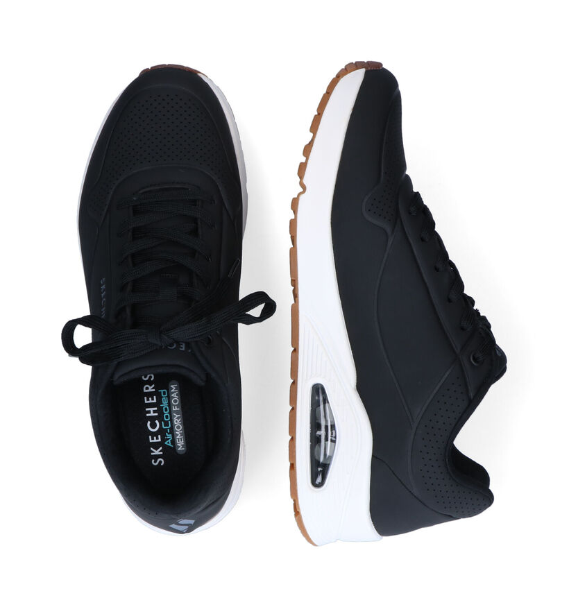 Skechers Uno Stand On Air Baskets en Noir pour hommes (350318) - pour semelles orthopédiques