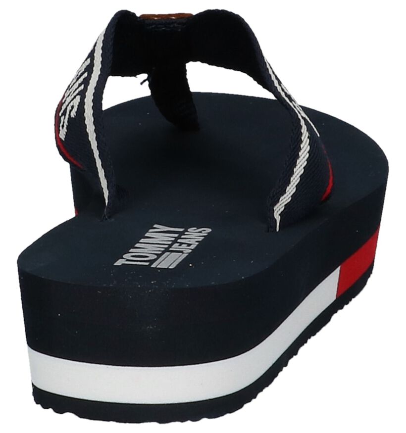 Teenslippers met Plateauzool Tommy Hilfiger Donker Blauw, , pdp