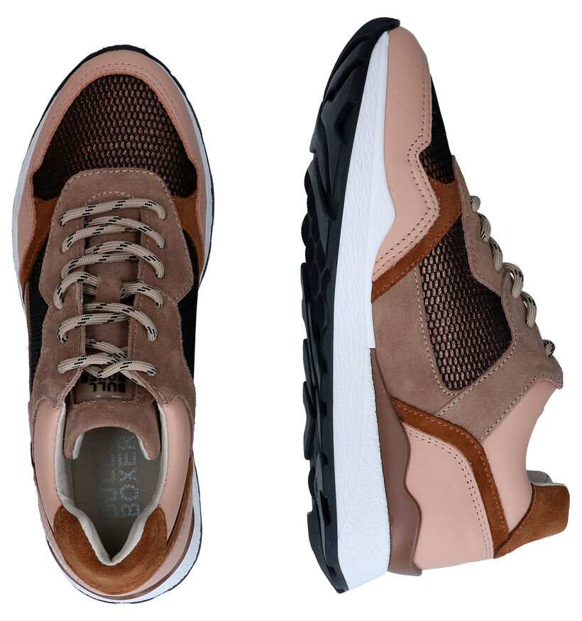 Bullboxer Taupe Sneakers in daim (298792)