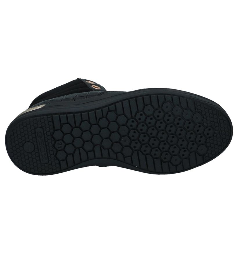 Zwarte Hoge Geklede Sneakers Geox in leer (223154)