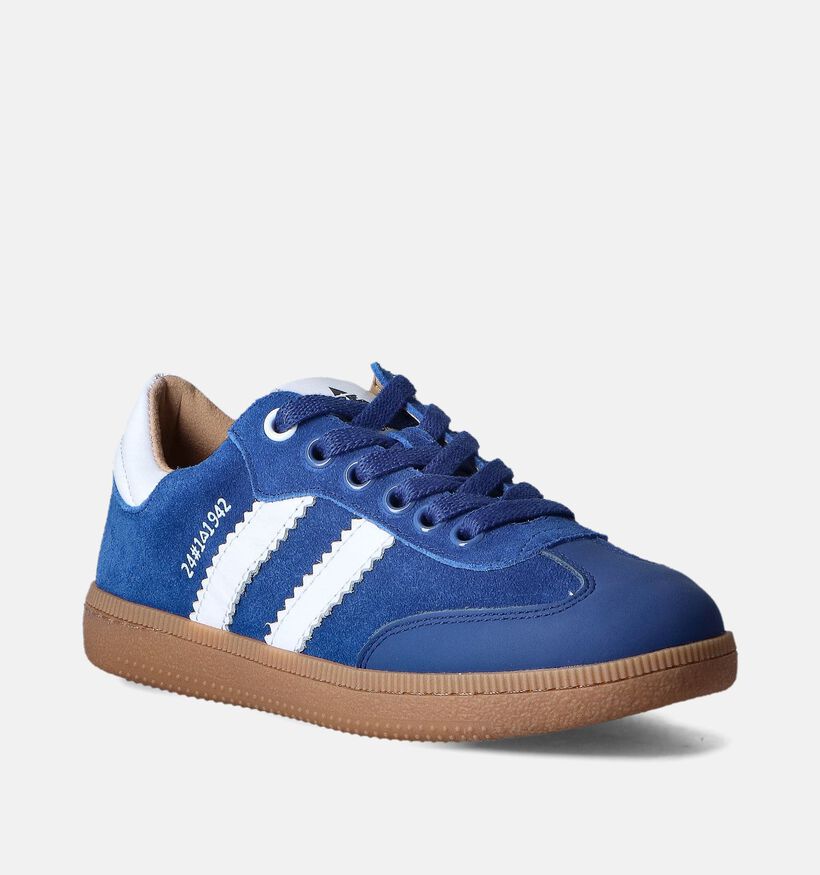 Acebos Chaussures à fermeture éclair/lacets en Bleu pour garçons (355510) - pour semelles orthopédiques