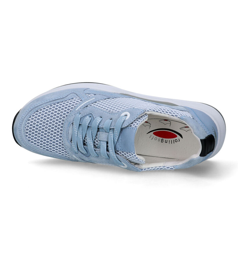Gabor Rollingsoft Blauwe Sneakers voor dames (319981) - geschikt voor steunzolen
