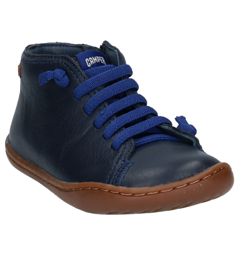 Camper Chaussures hautes en Bleu foncé en cuir (260539)