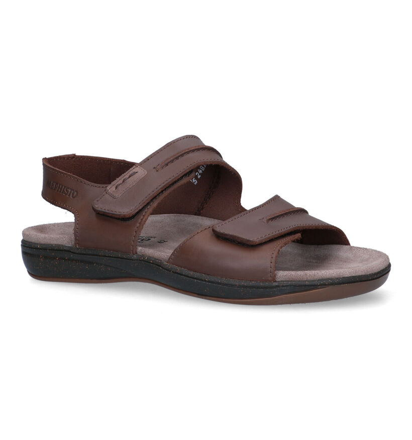 Mephisto Sagun Scratch Sandales en Marron en cuir (323378)
