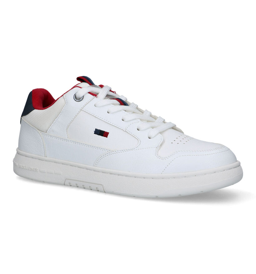 Jack & Jones Heath Pu Baskets en Blanc pour hommes (321028) - pour semelles orthopédiques