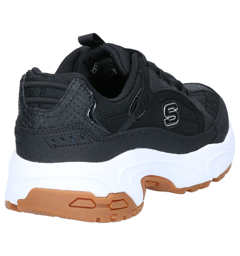 Sneakers Stamina Classy Zwarte Sneakers in kunstleer (262843)