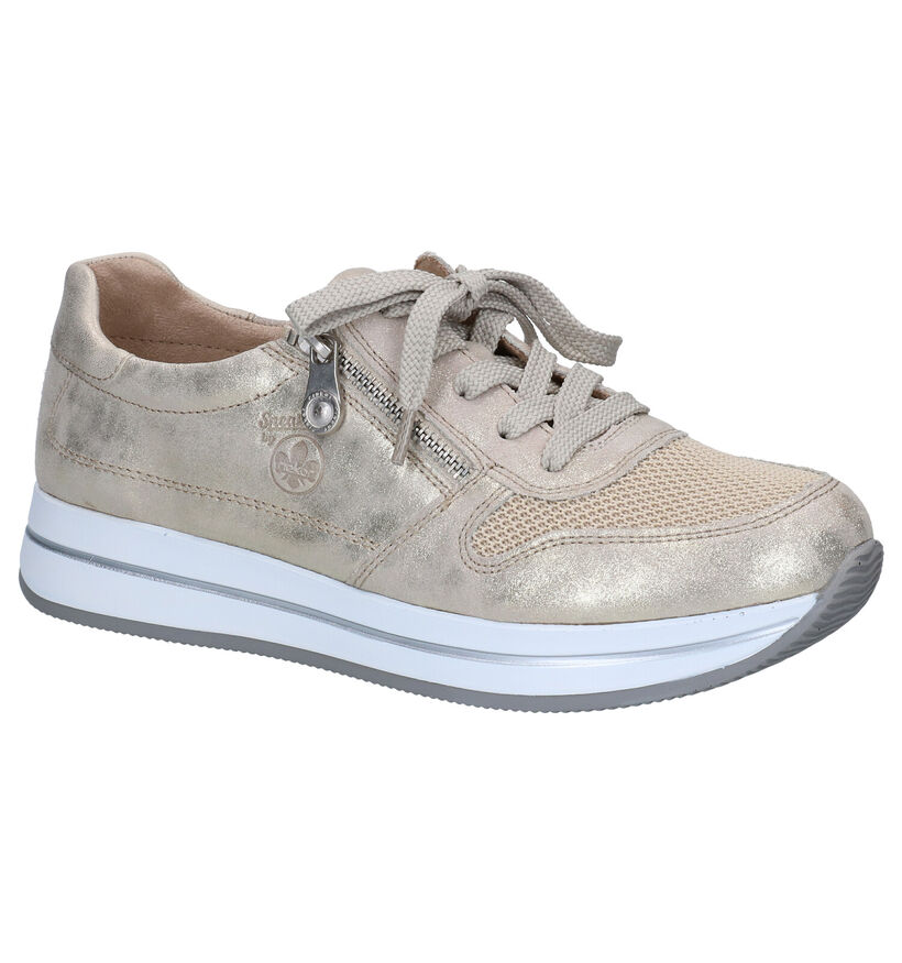 Rieker Beige Veterschoenen in daim (271868)