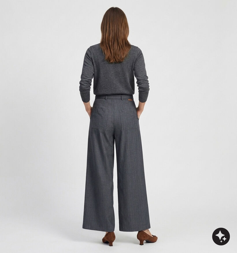 Ador&eacute; Myriam Pantalon classique en Gris pour femmes (384096)