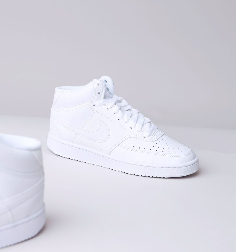 Nike Court Vision Mid Witte Sneakers voor dames (332416)